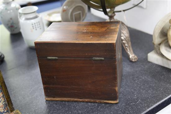 A 19th century mahogany apothecary cabinet, 10.25in.